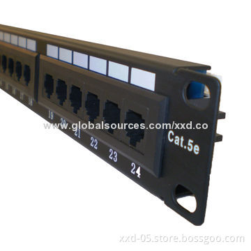 RJ45 24 Port Cat5e UTP Patch Panel from Cable Manufacturer